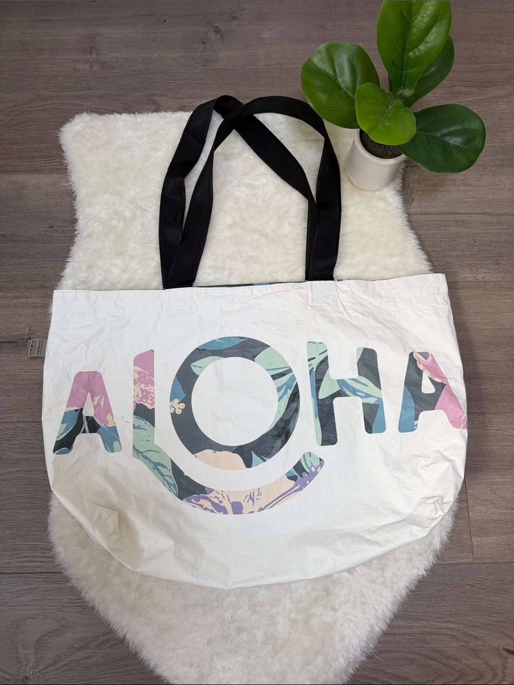 Aloha Collection Large Reversible Tote Bag
